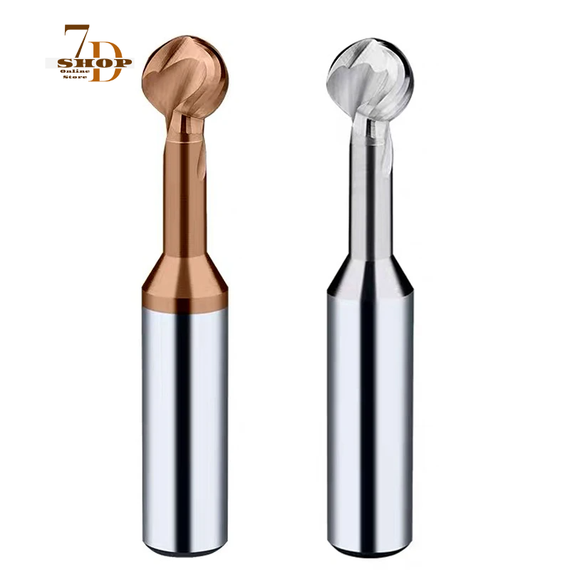 SHOP7D_Ball T Shape Cutter Solid Carbide 3D End Mill R2 R3 R4 R5 R6 Metal Steel Aluminum Copper Iron