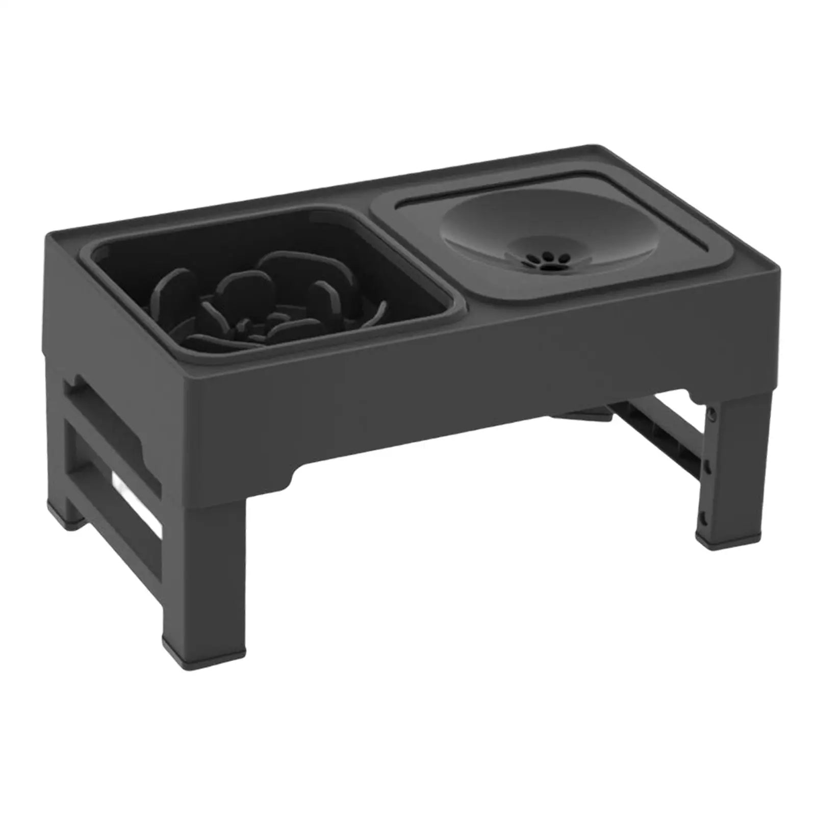 وعاء طعام مرتفع للكلاب خالٍ من الفوضى