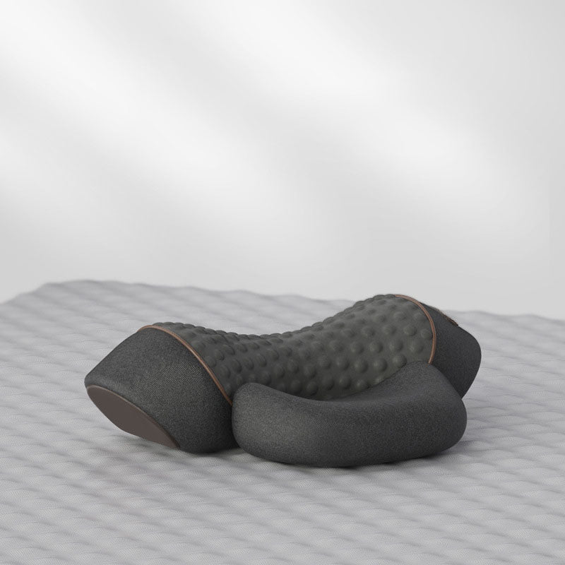 Oreiller de massage électrique pour la nuque, chauffant et vibrant.