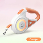 حبل مشي مضيء قابل للسحب تلقائيًا للكلاب