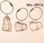 Porte-clés en poils de chat