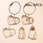 Porte-clés en poils de chat