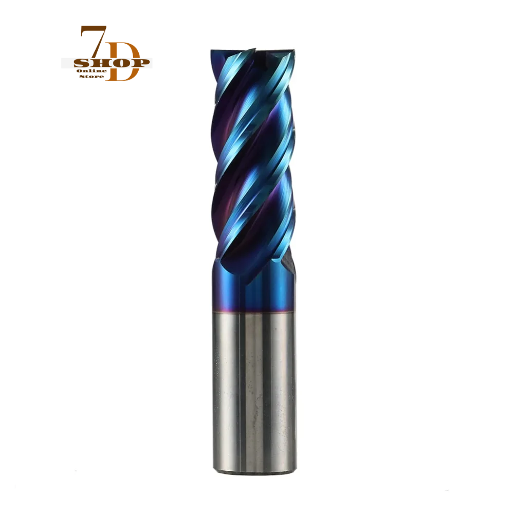 SHOP7D_1pcs tungsten steel end mill 4 flute straight endmill cnc profile cutter end milling cutter d1-d20 for stainless steel mill