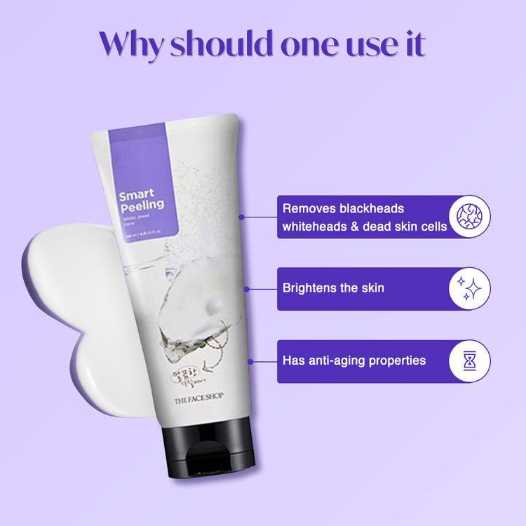 [Thefaceshop] مقشر وايت جيويل 120 مل