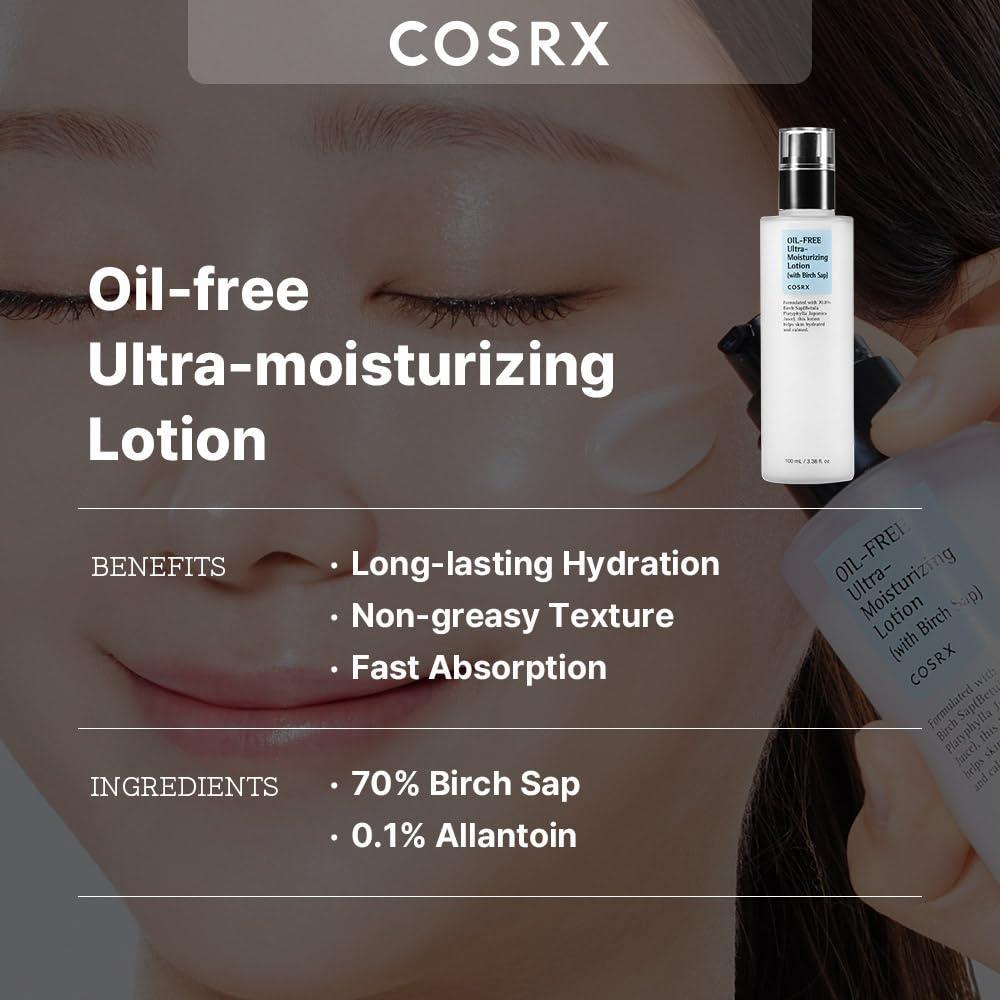 [Cosrx] لوشن مرطب للغاية خالي من الزيوت مع عصارة البتولا 100 مل