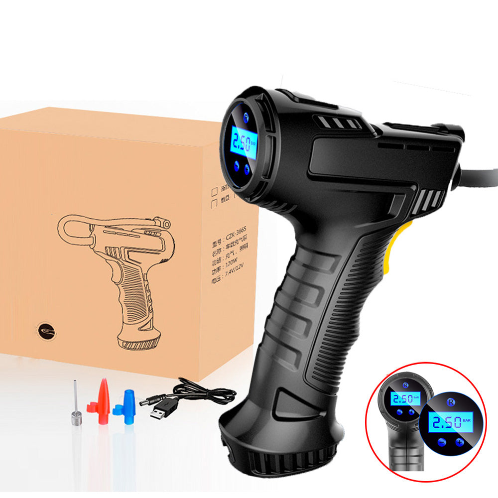 مضخة هواء كهربائية محمولة لإطارات السيارات