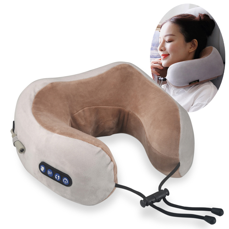 Oreiller de massage cervical en forme de U