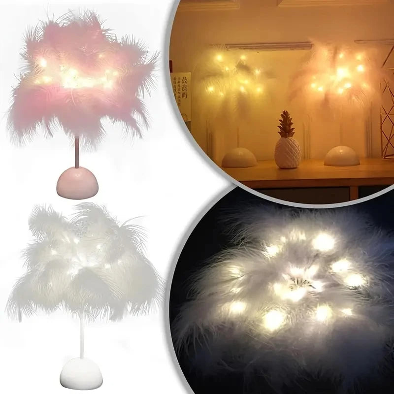 Lampe de table LED Feather Design