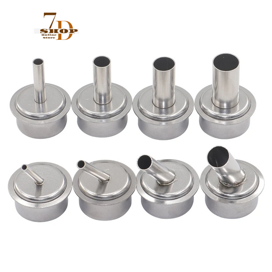 SHOP7D_7pcs hot air gun slant nozzle 45 degree bend nozzle BGA hot air gun straight nozzle for QUICK 861DW soldering station