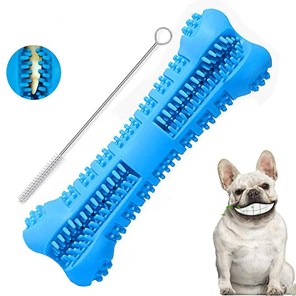 Brosse à dents pour chien en caoutchouc souple