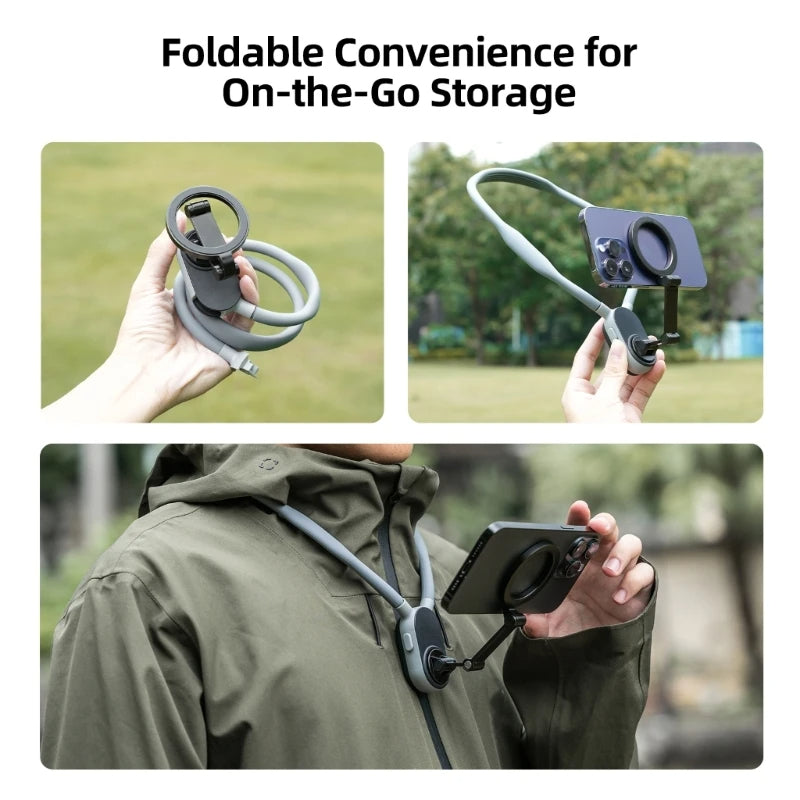 حامل هاتف مغناطيسي للتعليق حول الرقبة