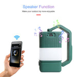 Lampe de nuit LED USB pour le camping, enceinte portable compatible Bluetooth