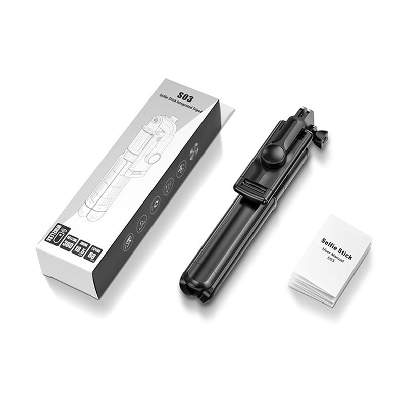 Perche à selfie multifonctionnelle avec trépied