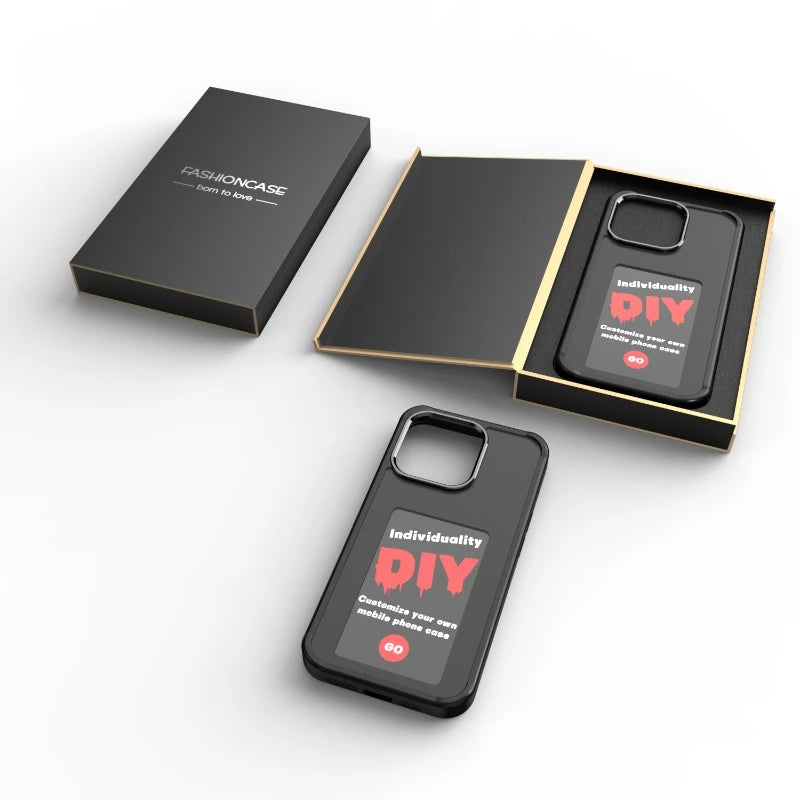 Coque de téléphone personnalisable à l'encre électronique