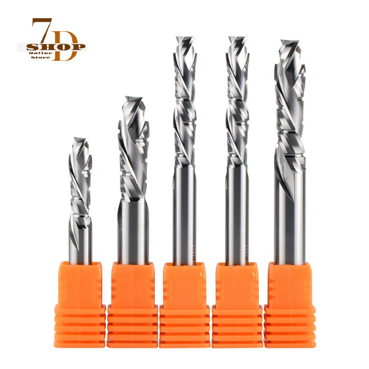 SHOP7D_Two Flutes Compression Milling Cutter  with chip breaker up&down carbide CNC Router Bit 6,8mm Wood Engraving end mill