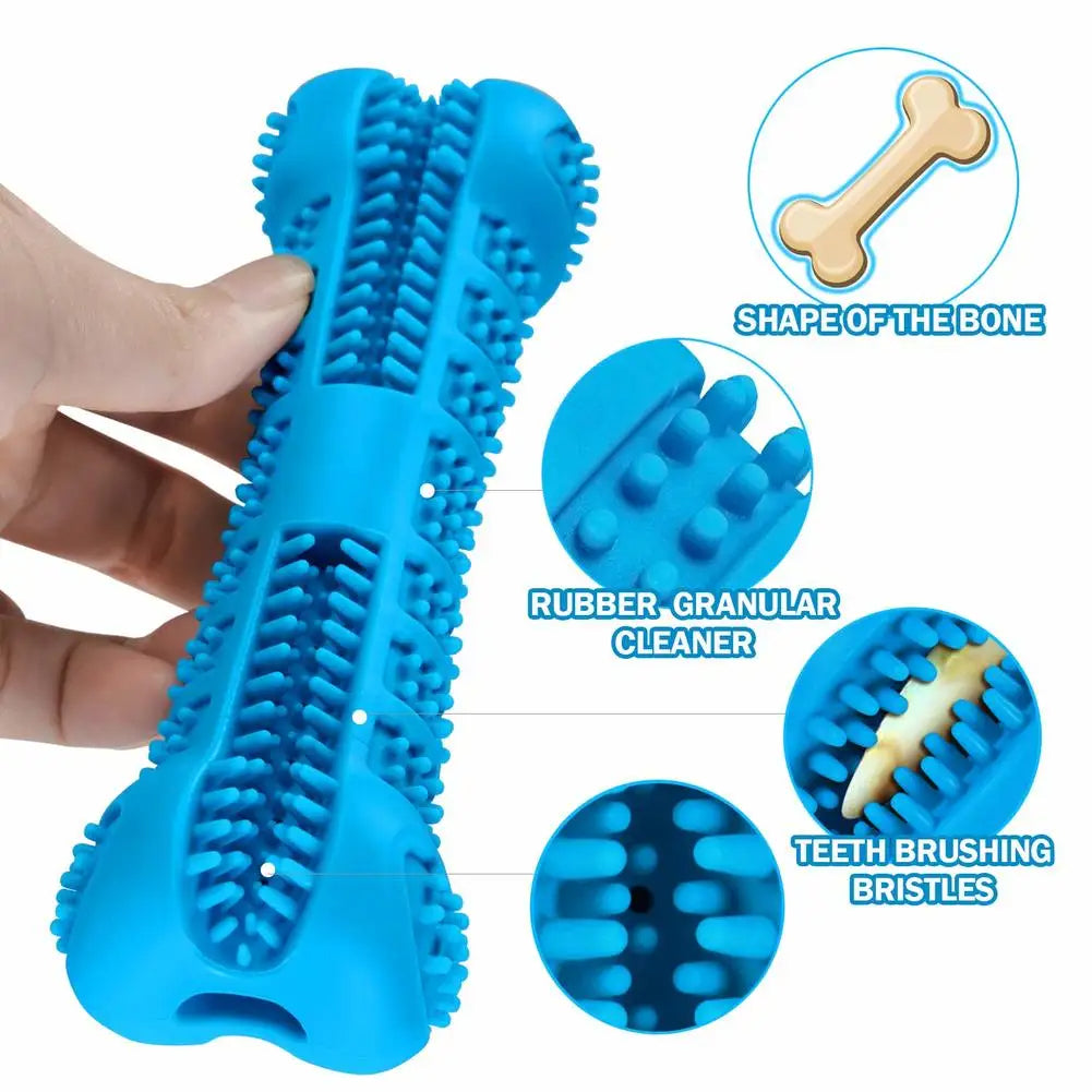 Brosse à dents pour chien en caoutchouc souple