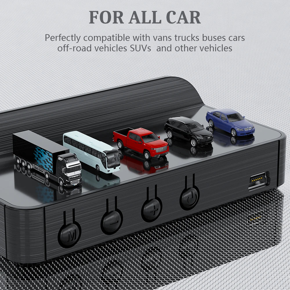 شاشة عرض المعلومات على الزجاج الأمامي للسيارة