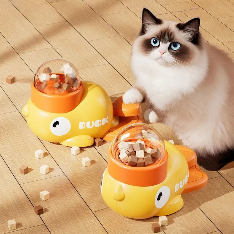 وحدة تغذية الحيوانات الأليفة التفاعلية الأوتوماتيكية