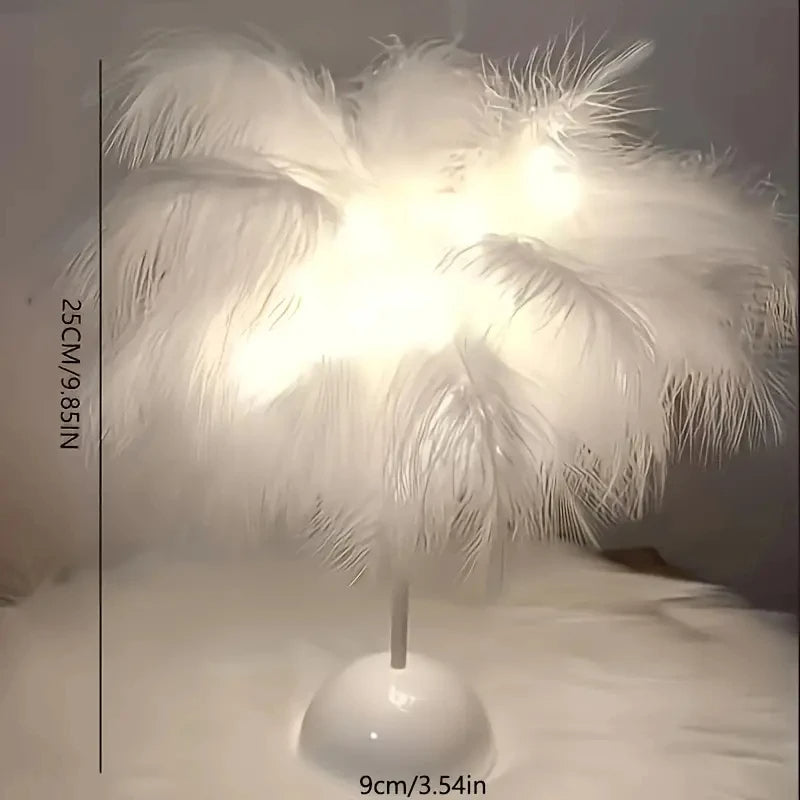 Lampe de table LED Feather Design