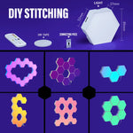 مصابيح جدارية داخلية LED سداسية الشكل بتقنية بلوتوث RGB