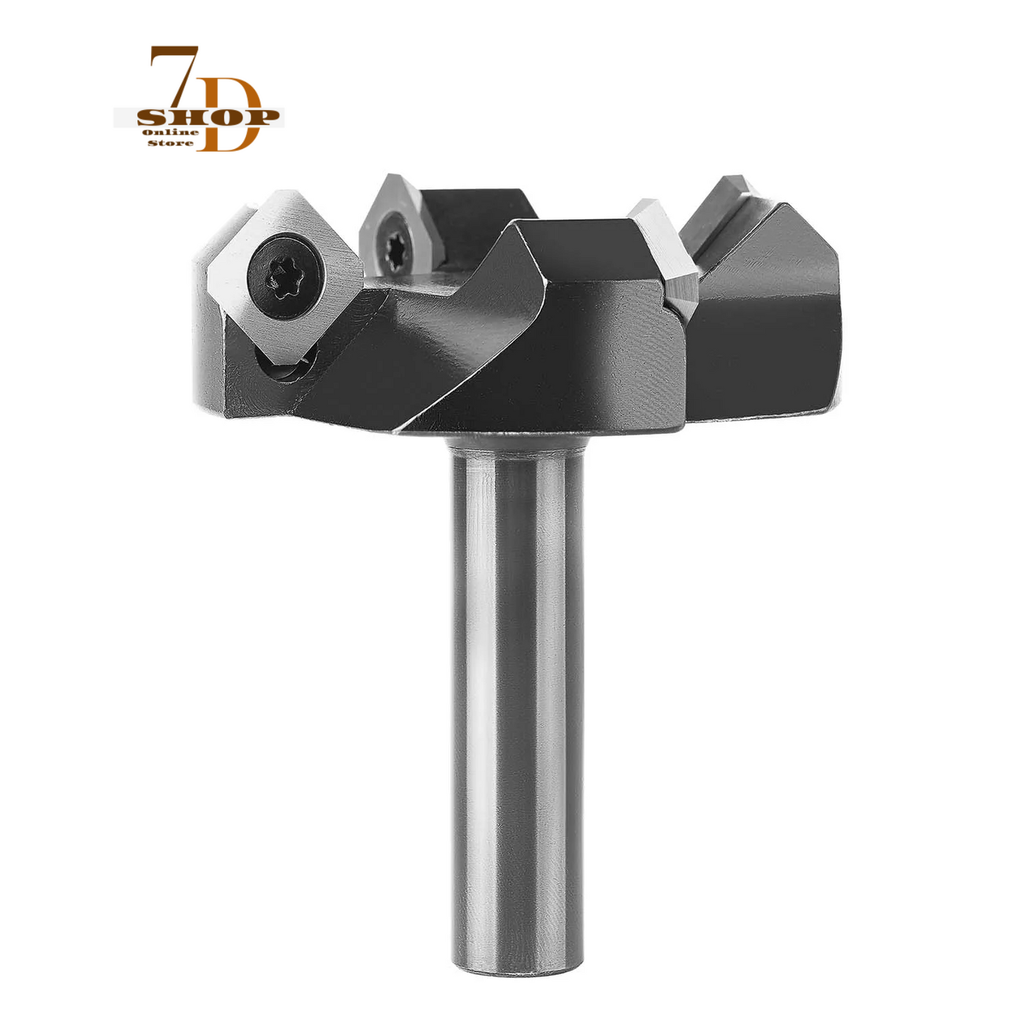 SHOP7D_4-Flute Wood Planer Bit 60mm Cutting Diameter 12mm Shank Spoilboard Surfacing Tambour Router Bit Insert Carbide Slab