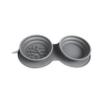 وعاء سيليكون قابل للطي لتغذية الحيوانات الأليفة ببطء