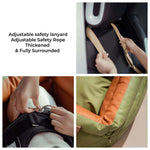 سرير سيارة للكلاب مزود بحزام أمان