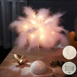Lampe de table LED Feather Design