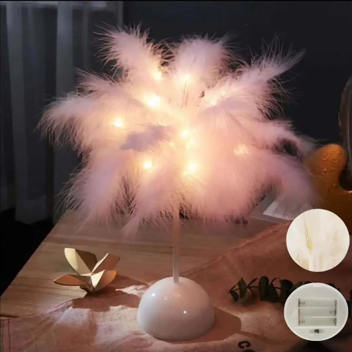 Lampe de table LED Feather Design