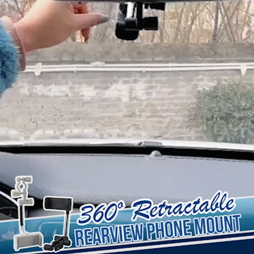 حامل هاتف يُثبّت على مرآة الرؤية الخلفية للسيارة