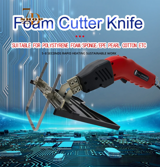 SHOP7D_Electric Hot Knife Cutter EPS Foam Cutter Styrofoam Heat Cutting Grooving Machine Portable Polystyrene Foam Heat Cutting Tool