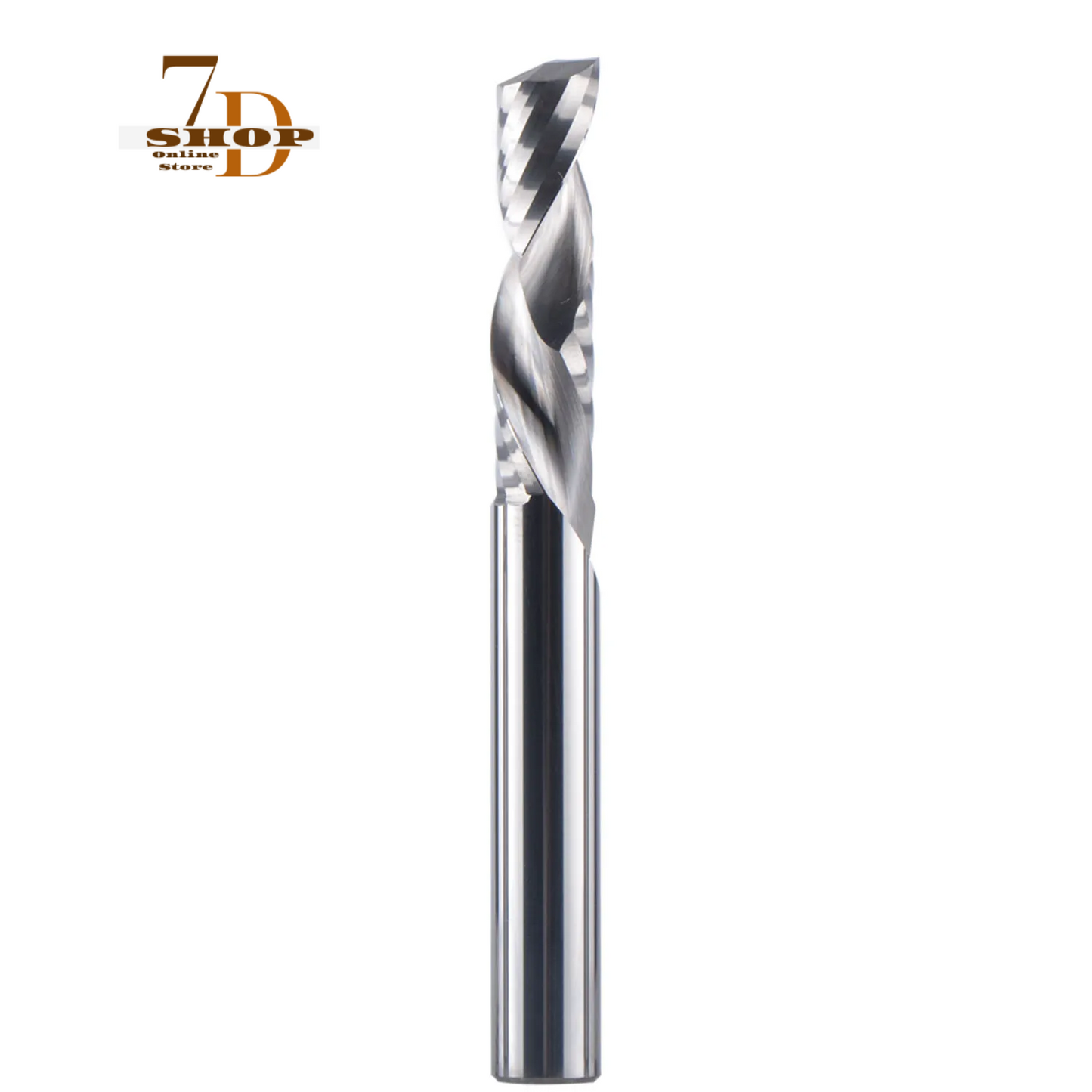 SHOP7D_Milling cutter woodwork UP & DOWN Cut 1 Flutes Spiral Carbide Milling Tool, CNC Router, Compression Wood End Mill Cutter Bits