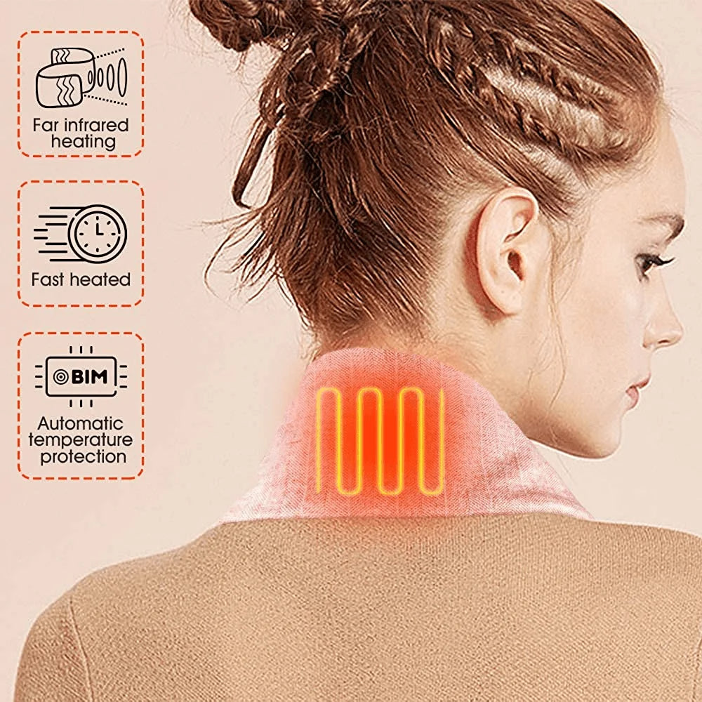 وشاح حراري كهربائي مُدفأ