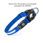 LED Dog Collar with AirTag Holder