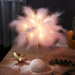 Lampe de table LED Feather Design