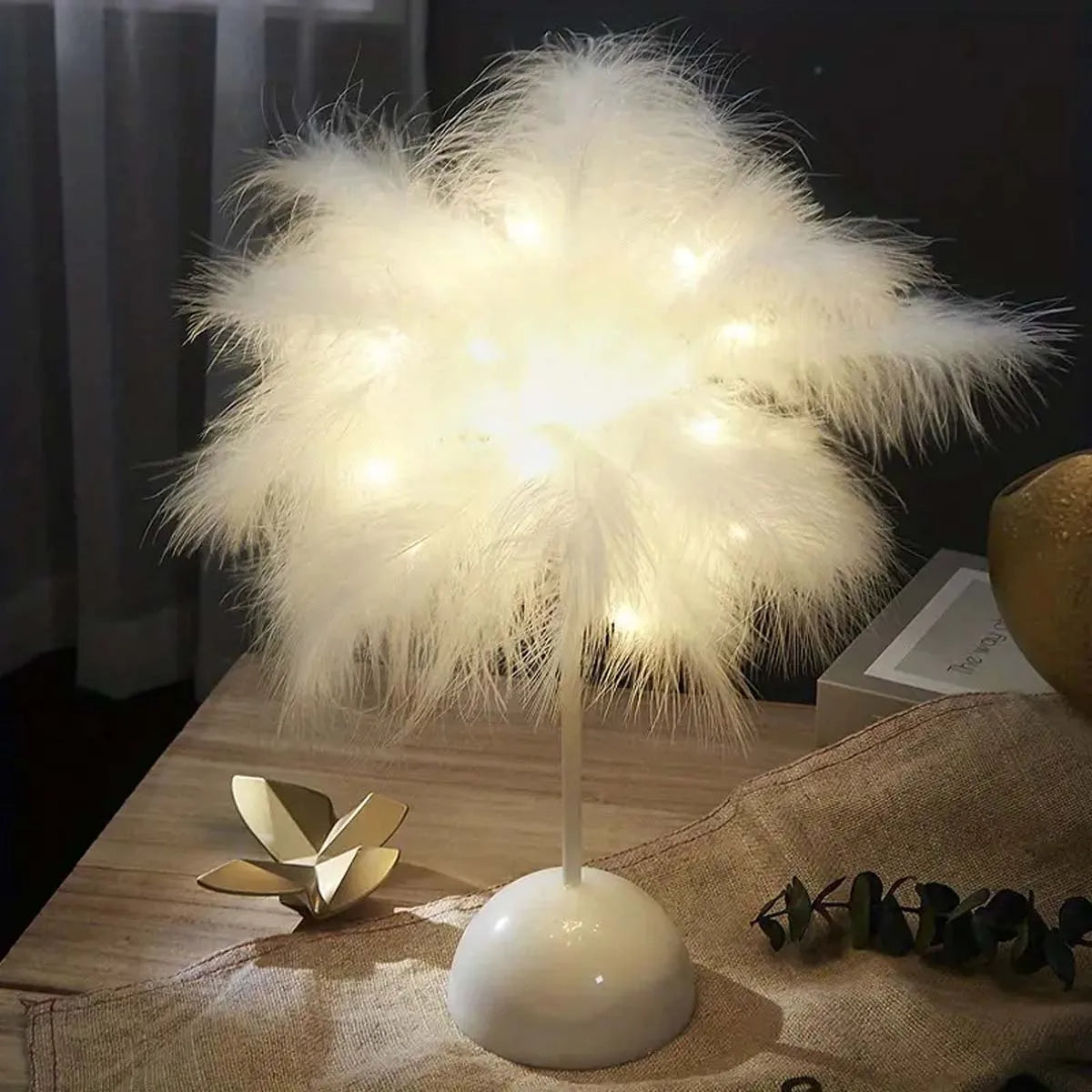 Lampe de table LED Feather Design