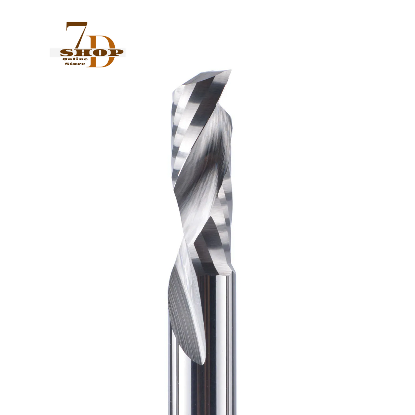 SHOP7D_Milling cutter woodwork UP & DOWN Cut 1 Flutes Spiral Carbide Milling Tool, CNC Router, Compression Wood End Mill Cutter Bits