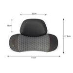 Oreiller de massage électrique pour la nuque, chauffant et vibrant.