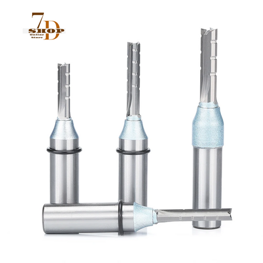 SHOP7D_1/2 Shank 3 Flutes Cutting Straight Router Bit TCT Cutters Woodworking CNC Trimming Slot Bits Milling Cutter for Wood