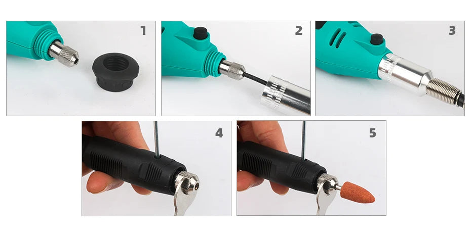 SHOP7D_Electric Drill Dremel Grinder Mini Polishing Machines With Grinding Accessories Set Electric Rotary Tool Mini Drill