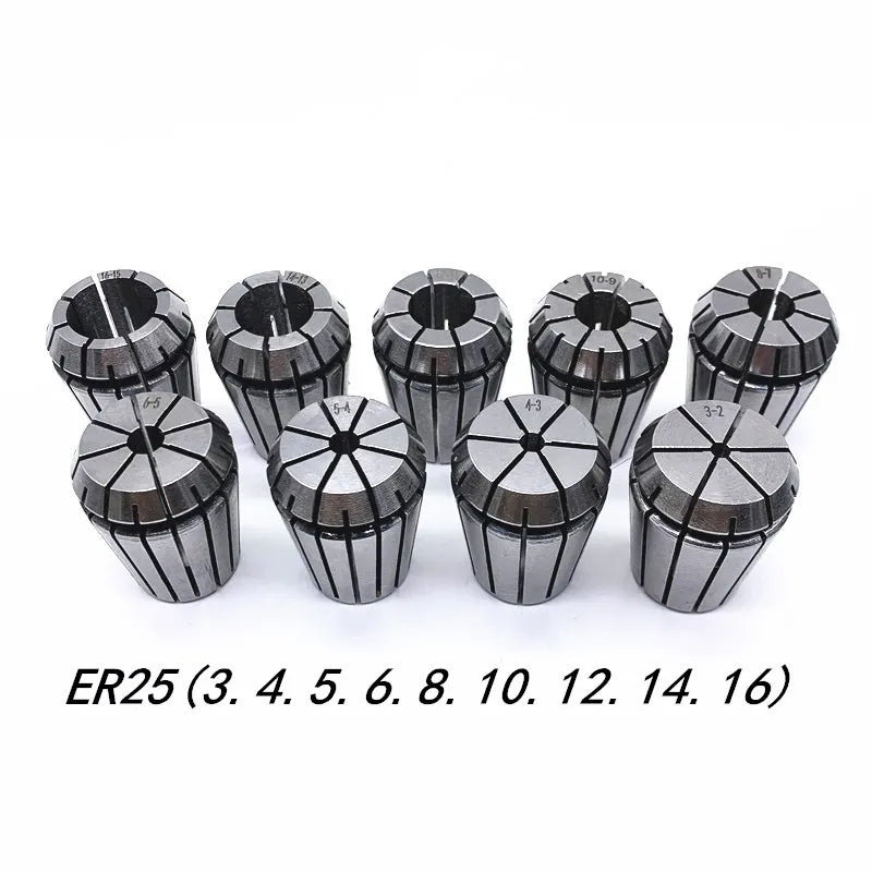 SHOP7D_ER25 Spring Clamps 9PCS MT2 ER25 M12 1PCS ER25 Wrench 1PCS Collet Chuck Morse Holder Cone For CNC Milling Lathe tool