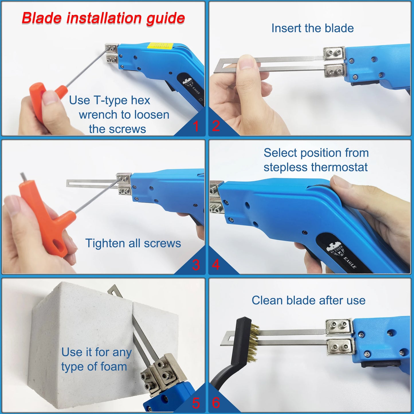 SHOP7D_Foam Cutter Hot Knife 110/230V Electric Foam Polystyrene Cutting Machine Styrofoam Cutter DIY Cutting Tools Foam Cutter