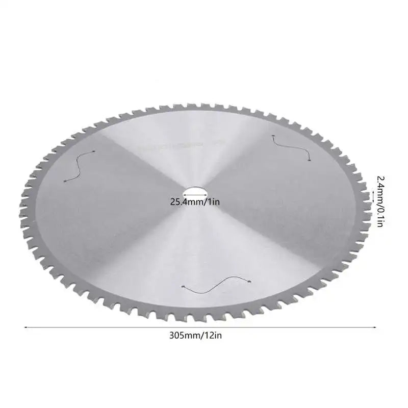 SHOP7D_Cutting Disc Woodworking Metal Circular Saw Blade High Speed Steel Cutting Disc 305 x 2.4 x 1.8 x 25.4 x 80T