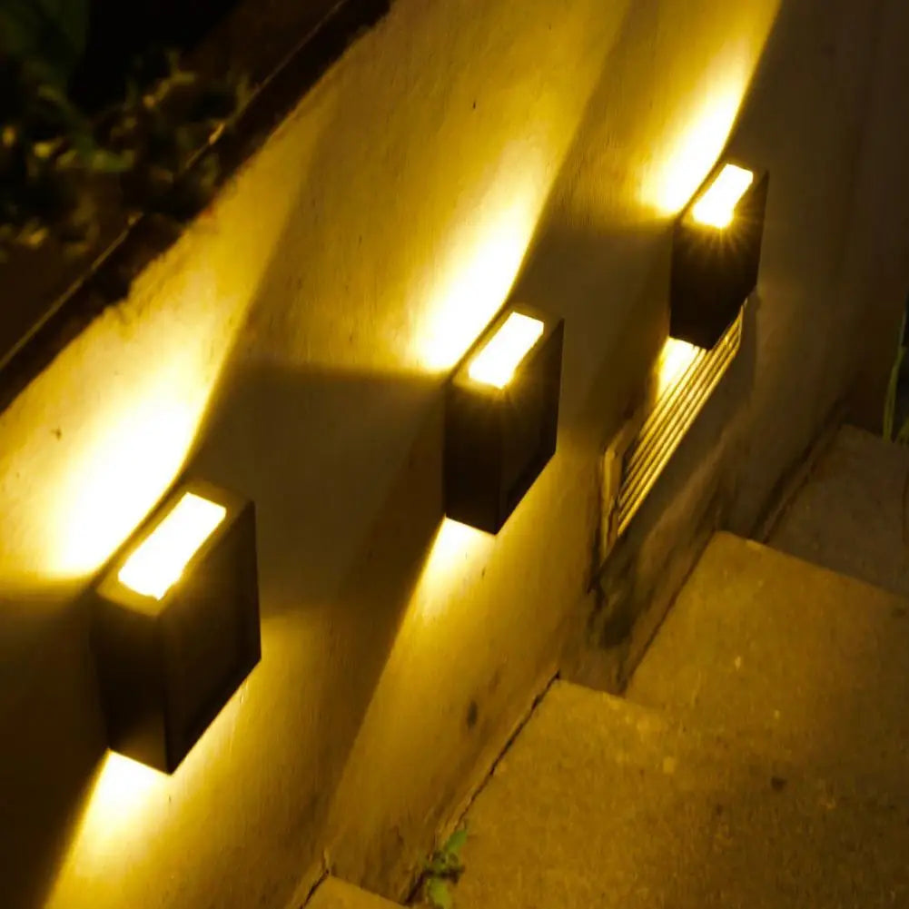 SHOP7D_Decoration Solar Charging Light Waterproof Solar Powered Patio Wall Decor Lamp Outdoor Garden Solar Lights for Ambient
