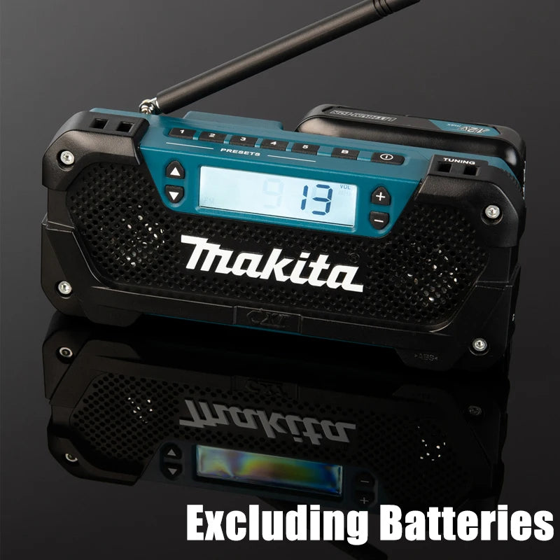 SHOP7D_Makita MR052 Cordless Radio 12V li-ion Portable Player 2 x 36 mm 2.0W Stereo Speakers Radio