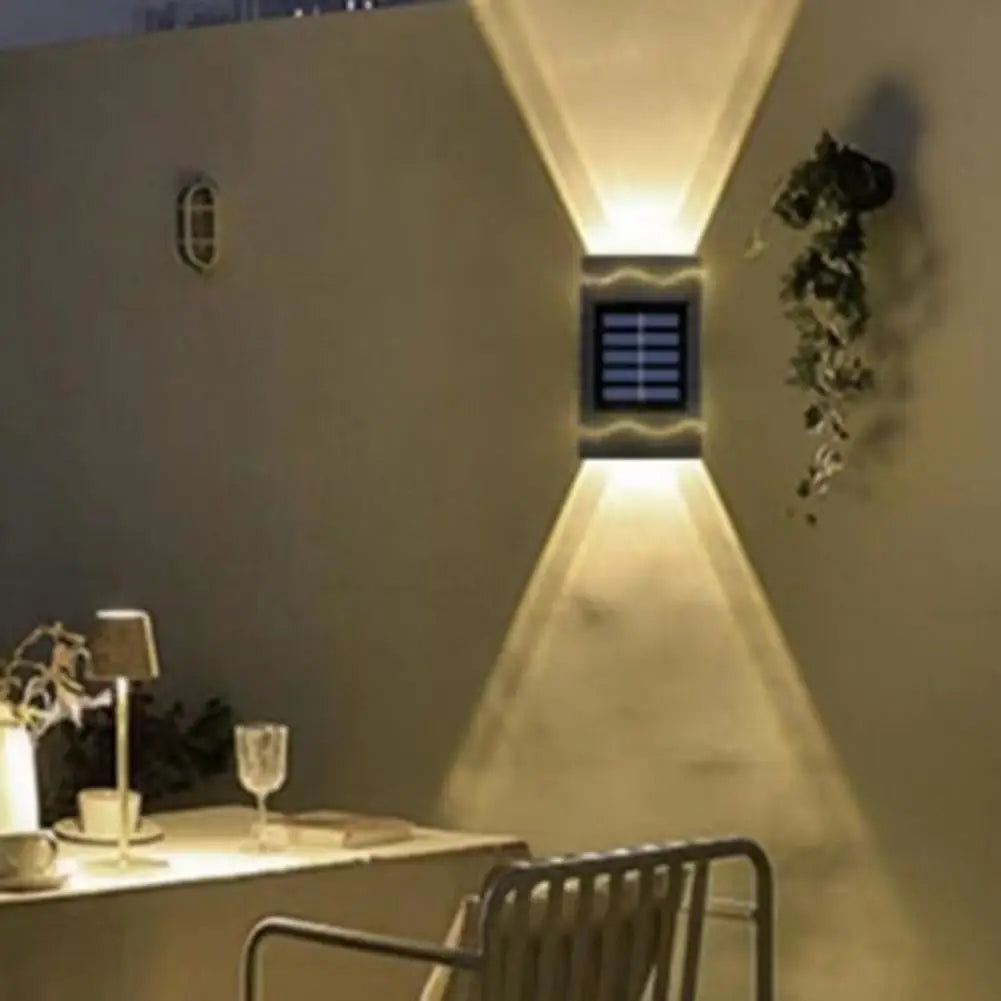 SHOP7D_Decoration Solar Charging Light Waterproof Solar Powered Patio Wall Decor Lamp Outdoor Garden Solar Lights for Ambient