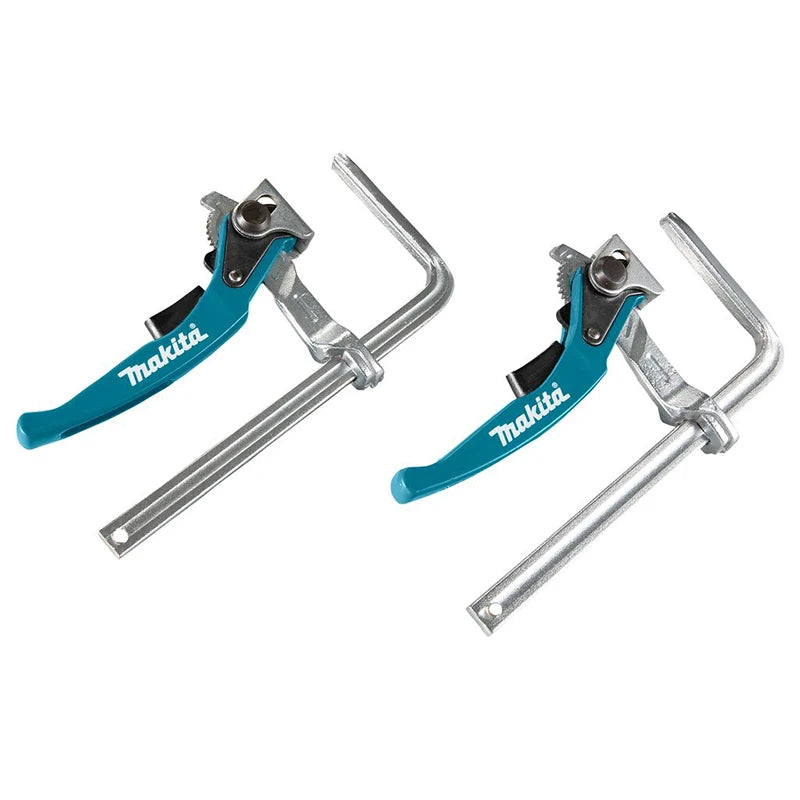 SHOP7D_Makita 199826-6 Quick Fix Clamp Set For Guide Rail 2Pk Ratcheting Guide Rail Power Tool Accessories