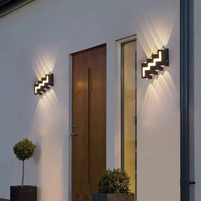 SHOP7D_Outdoor Wall Lamp Waterproof Washing Wall Lamp Emitting Light Up And Down Modern Led Courtyard Lamp