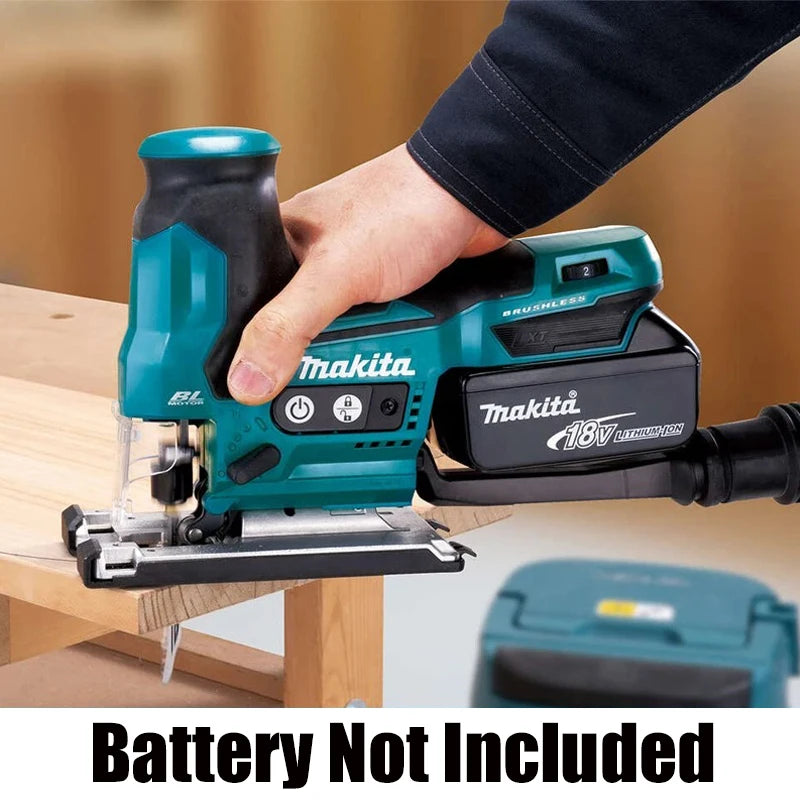 SHOP7D_MAKITA Original DJV185 Jig Saw Cordless Brushless Compact Handle 18V Speed Household Adjustable Multi-Function Woodworking Power