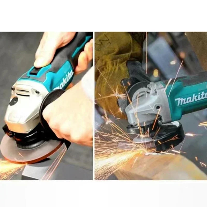 SHOP7D_Makita 18V 125mm DGA404 Brushless Lithium Electric Angle Grinder Rechargeable Cutting Machine High Power Polishing Machine